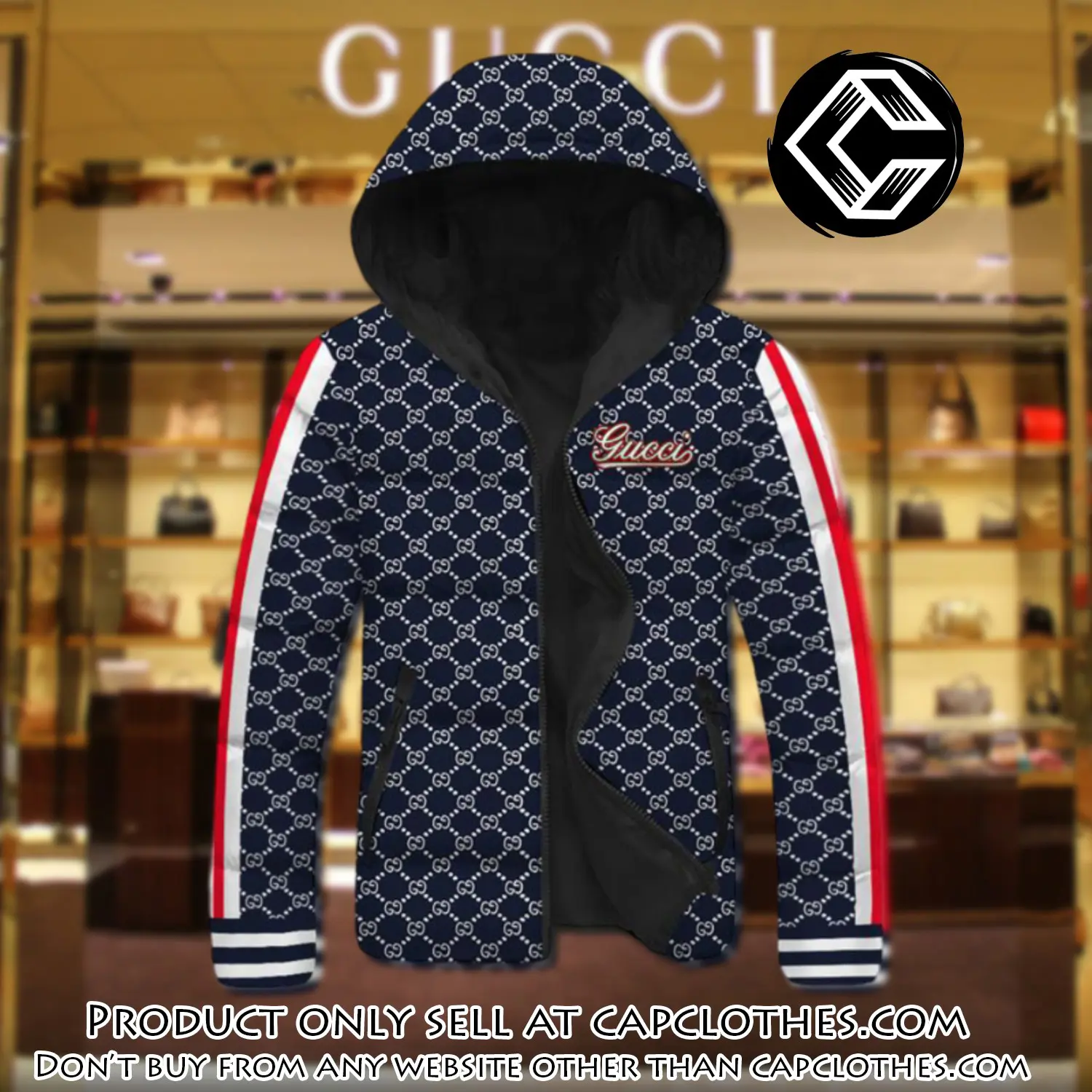 Gucci downfilled coat ultralight down jacket outdoor jacket warm outwear dfj1008 cc0101670